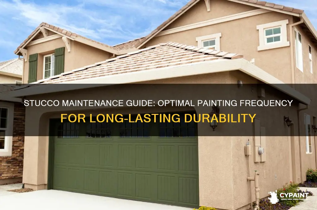 how often do you have to paint stucco