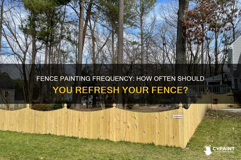 how often do you paint a fence