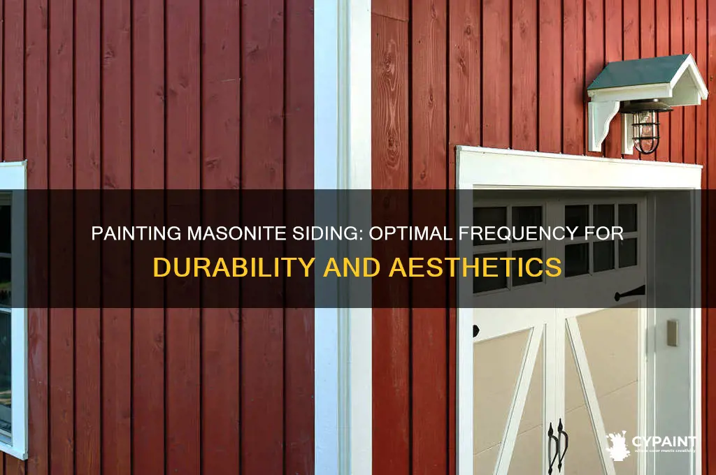 how often do you paint masonite siding