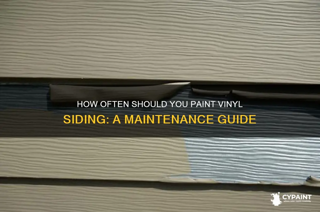 how often do you paint vinyl siding