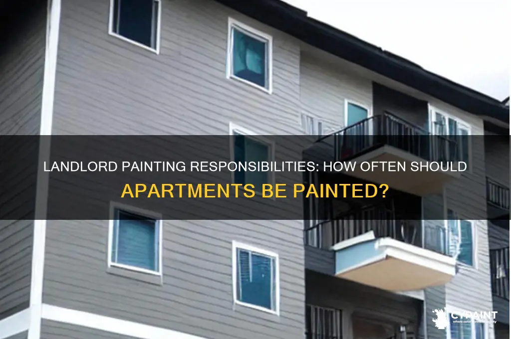 how often does a landlord have to paint an apartment