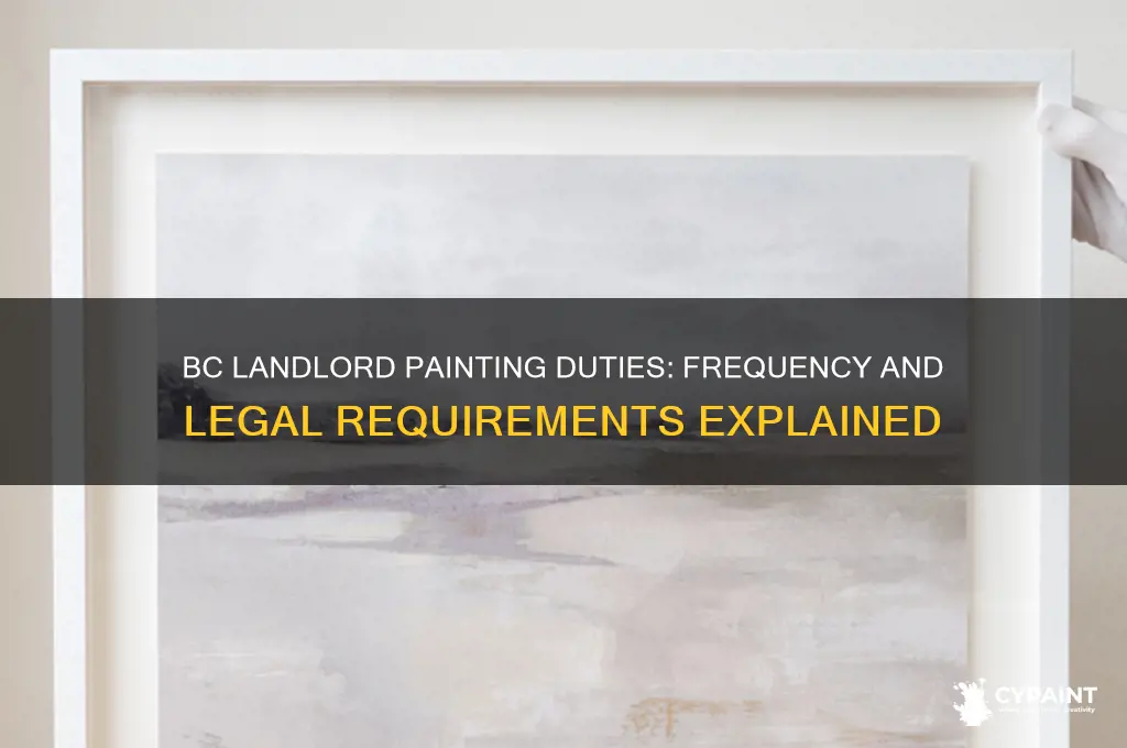 how often does a landlord have to paint in bc