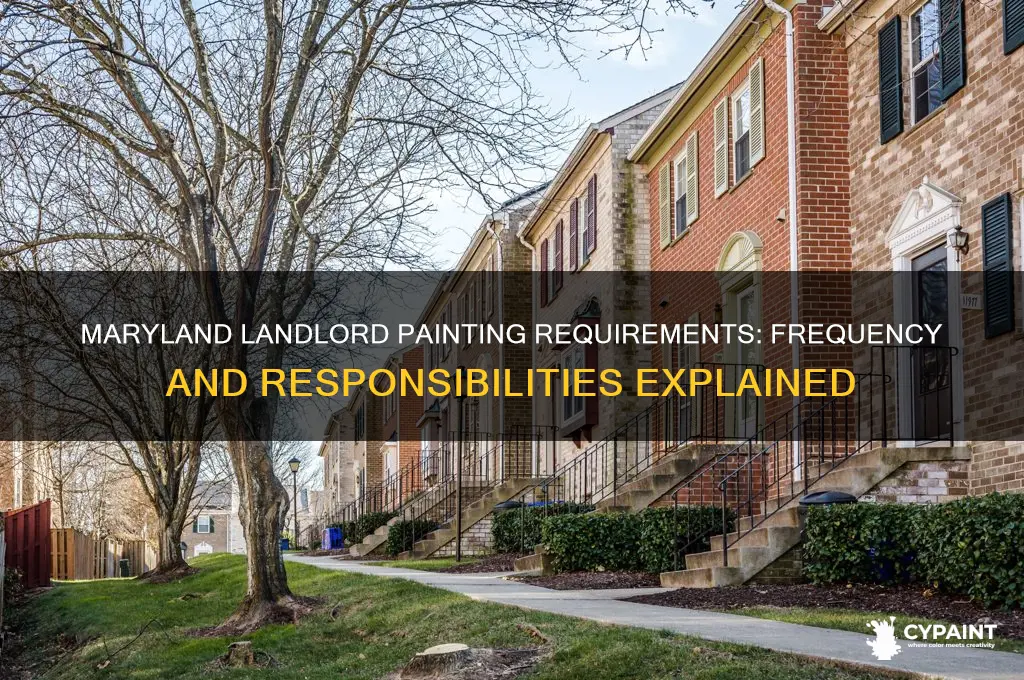 how often does a landlord have to paint in maryland