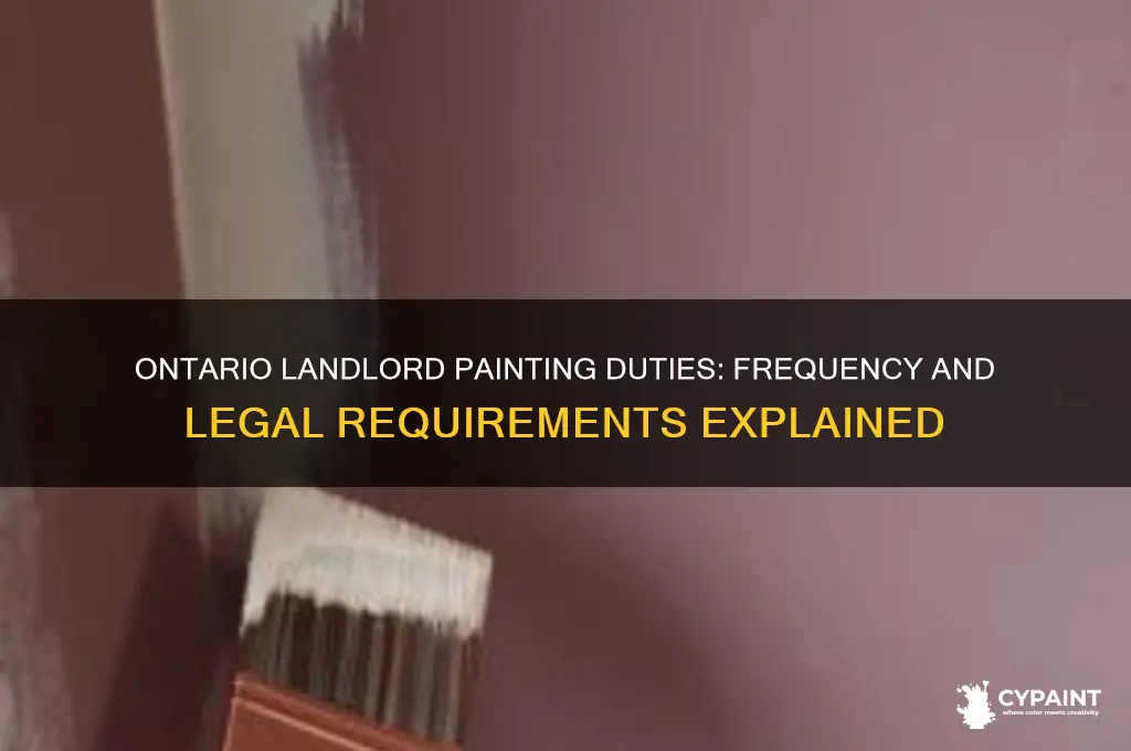 how often does a landlord have to paint in ontario