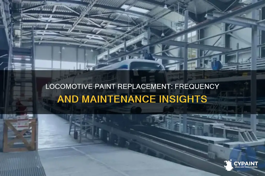 how often is paint replaced on a locomotive