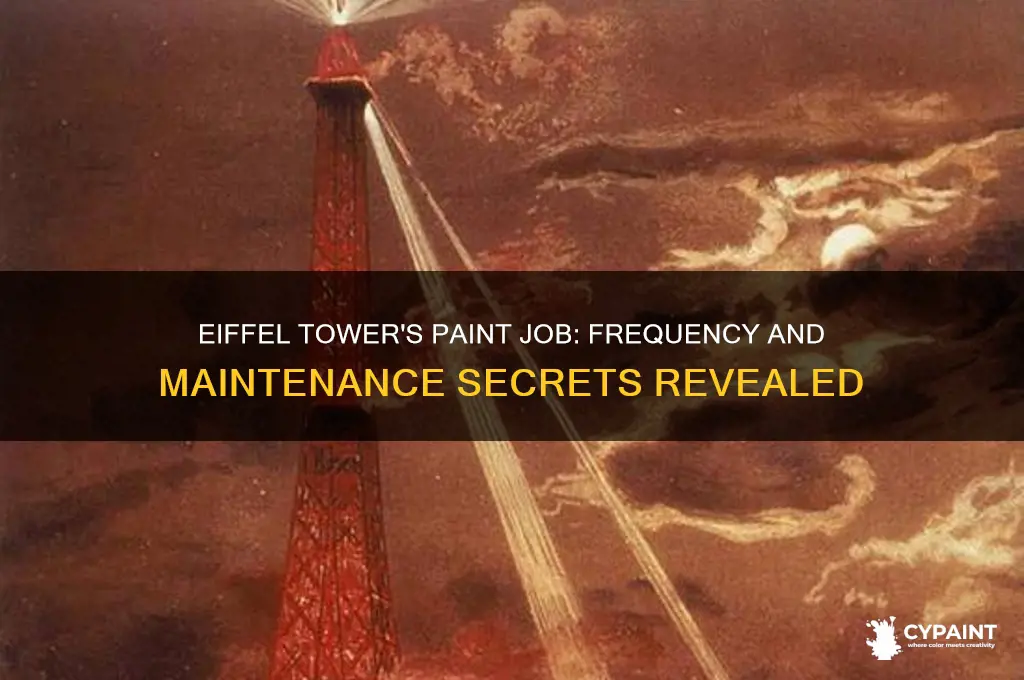 how often is the eiffel tower painted