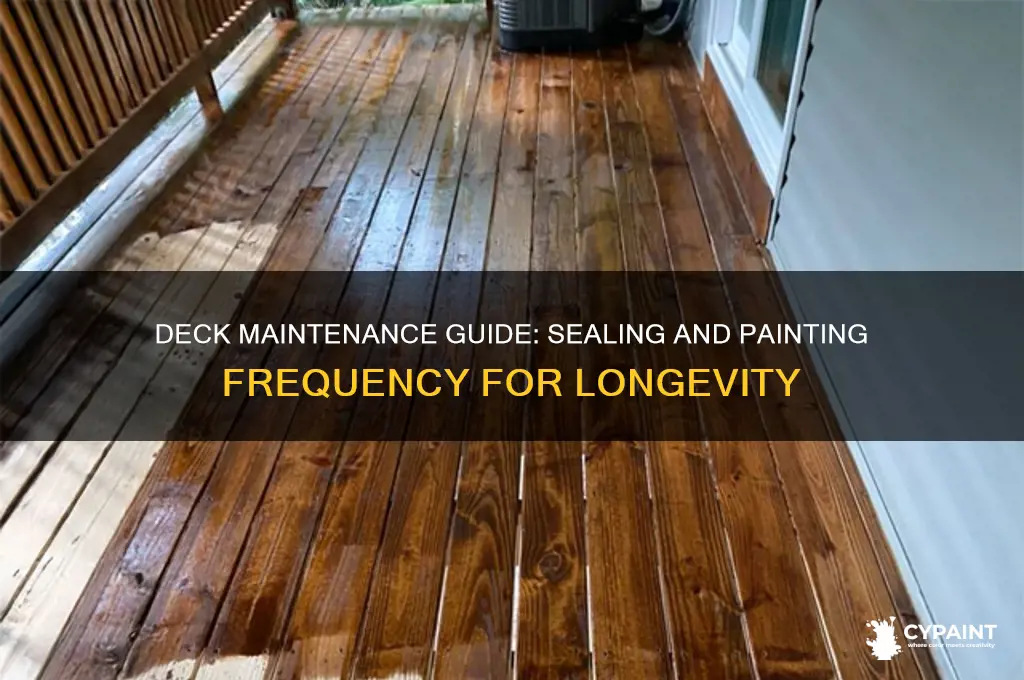 how often should decks be sealed and painted