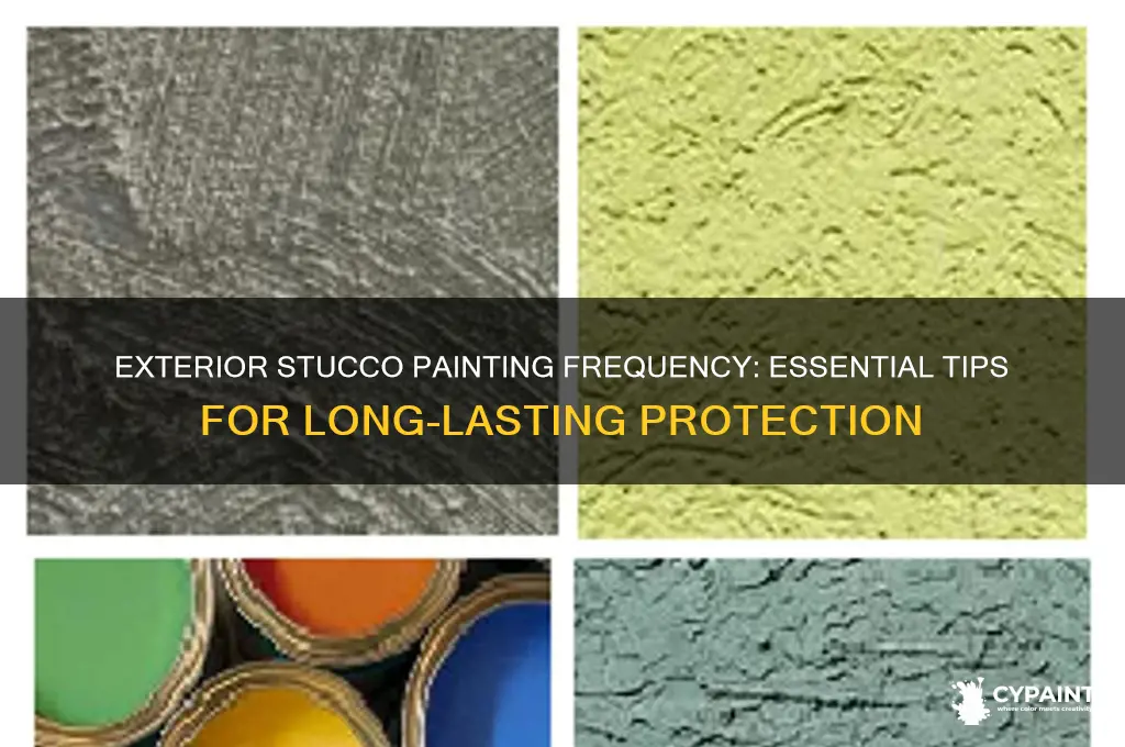 how often should exterior stucco be painted