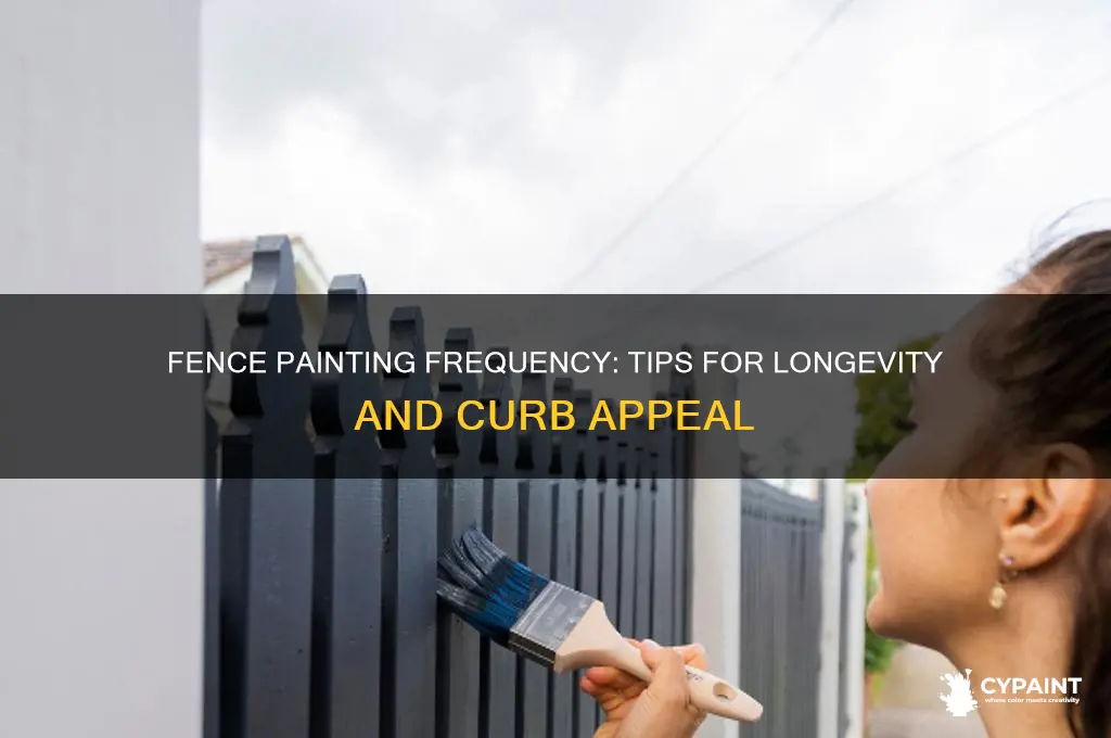 how often should i paint my fence