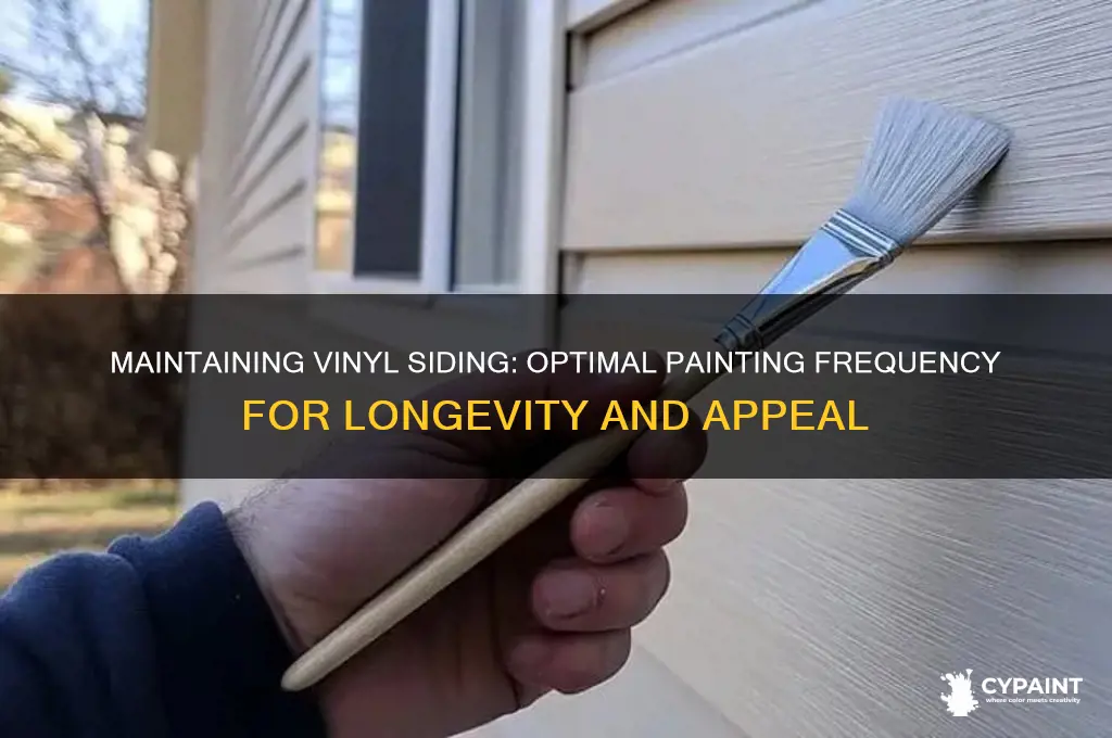 how often should i paint vinyl siding