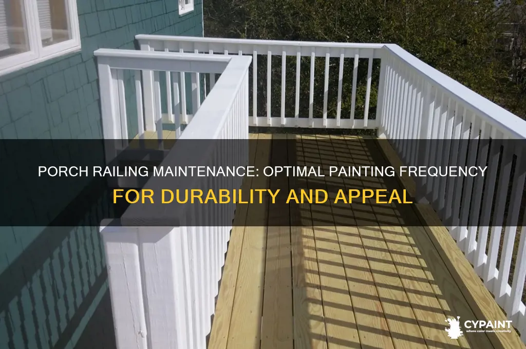 how often should you have to paint a porch railing