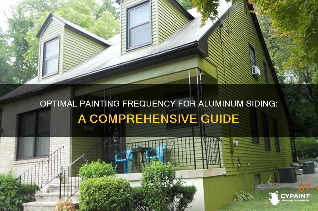 how often should you paint aluminum siding