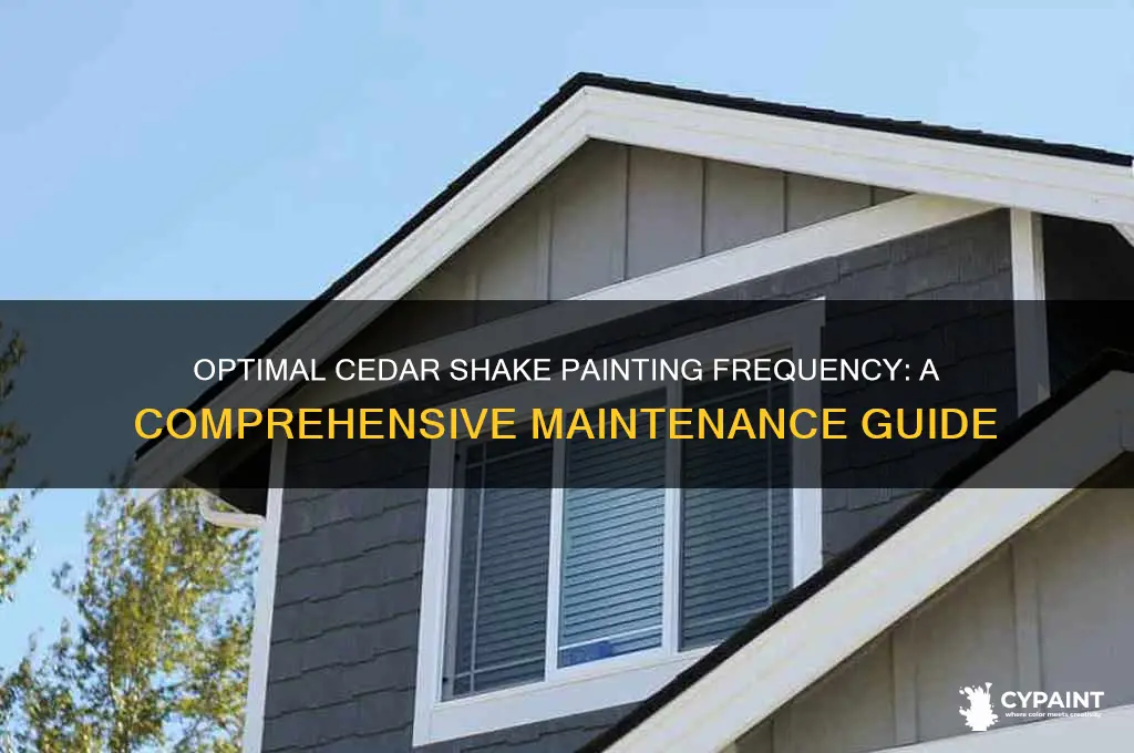 how often should you paint cedar shakes