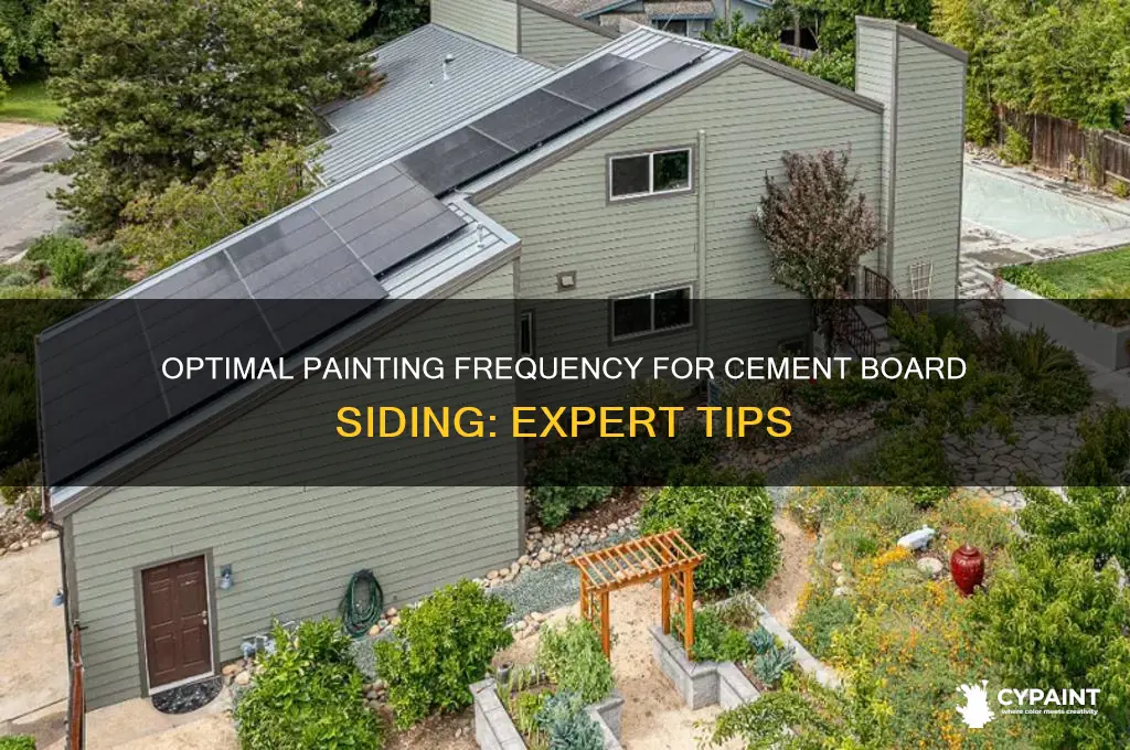 how often should you paint cement board siding