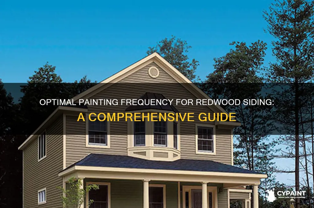 how often should you paint redwood siding
