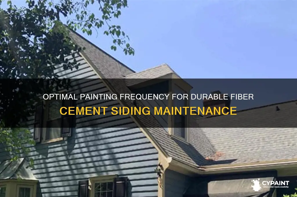 how often to paint fiber cement siding