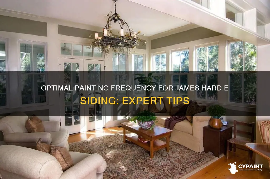 how often to paint james hardie siding