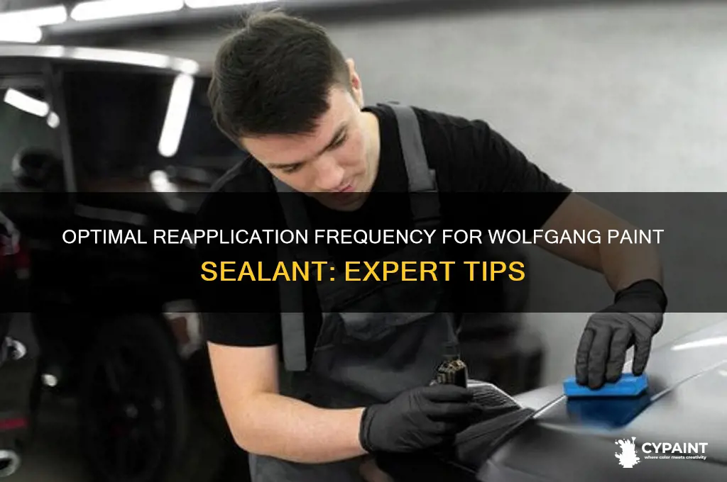 how ofter to re-apply wolfgang paint sealant