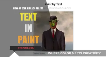 Editing Text in Paint: A Quick Guide to Modifying Placed Content
