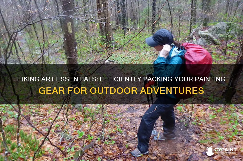 how pack my painting stuff for hiking