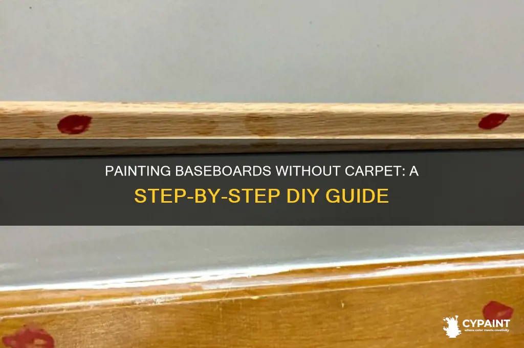 how paint baseboards with no carpet installed