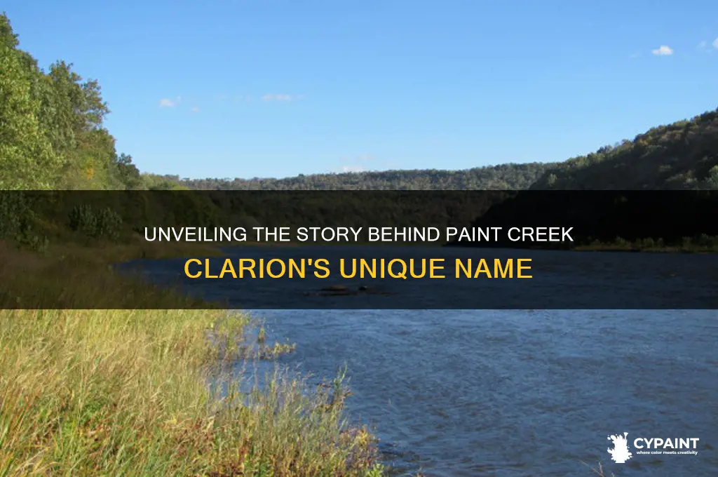 how paint creek clarion got its name