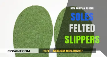 DIY Felted Slippers: Painting Rubber Soles for Cozy Comfort