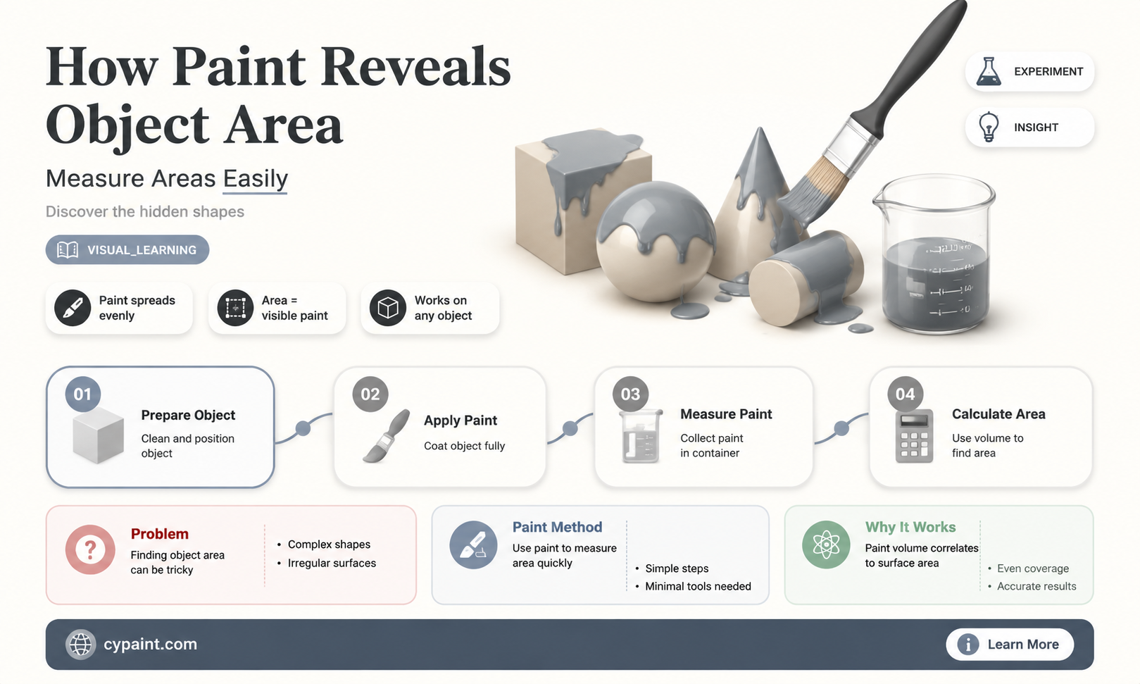 can paint tell you the area of an object