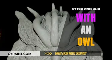 Mastering the Art: Painting a Wizard Statue with an Owl Companion