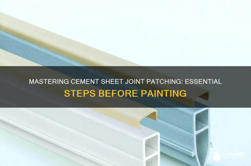 how patch cement sheet joints before painting