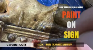 Reviving Elegance: Refurbishing Gold Leaf Paint on Signs Step-by-Step