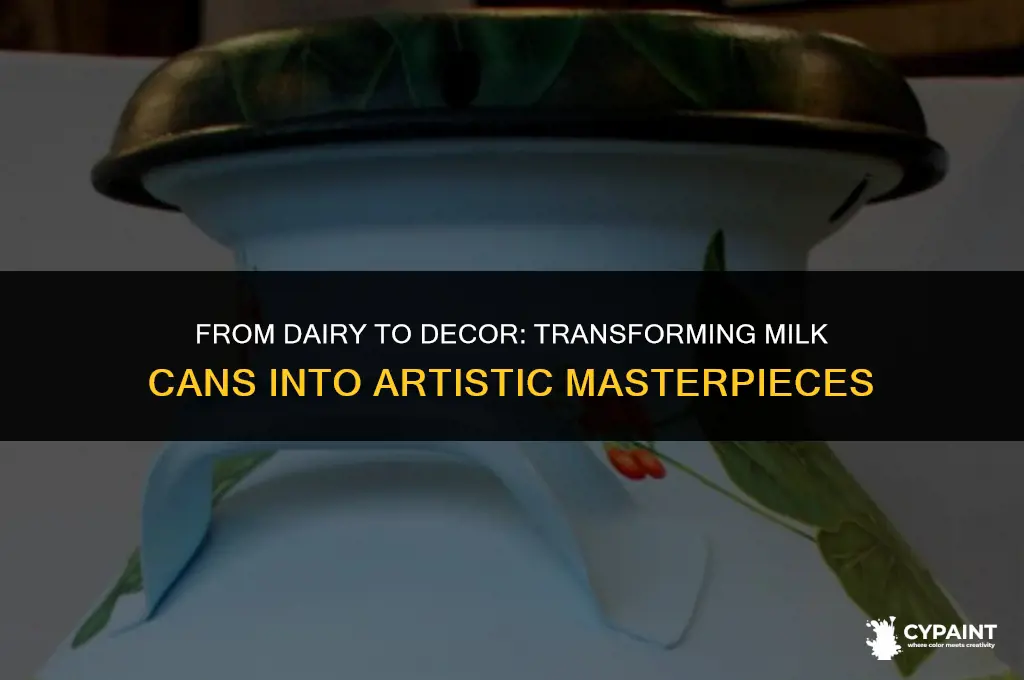 how ro paint and decorate a milk can