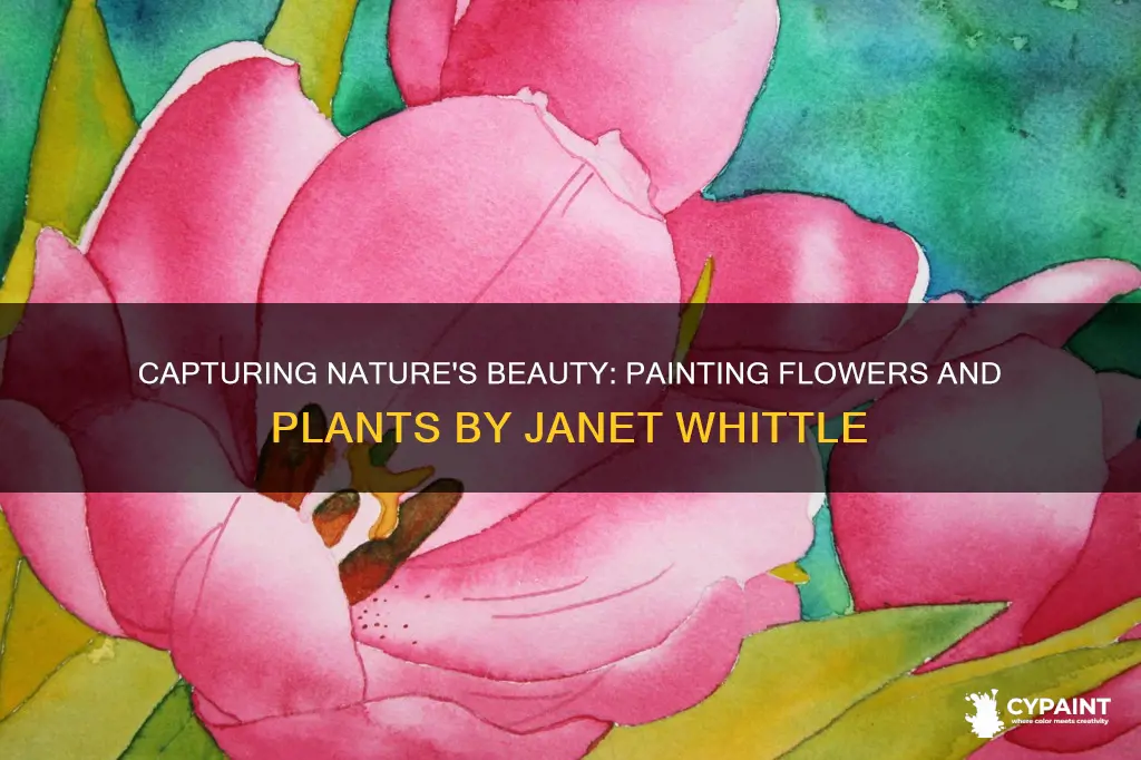 how ro paint flowers and plants by janet whittle