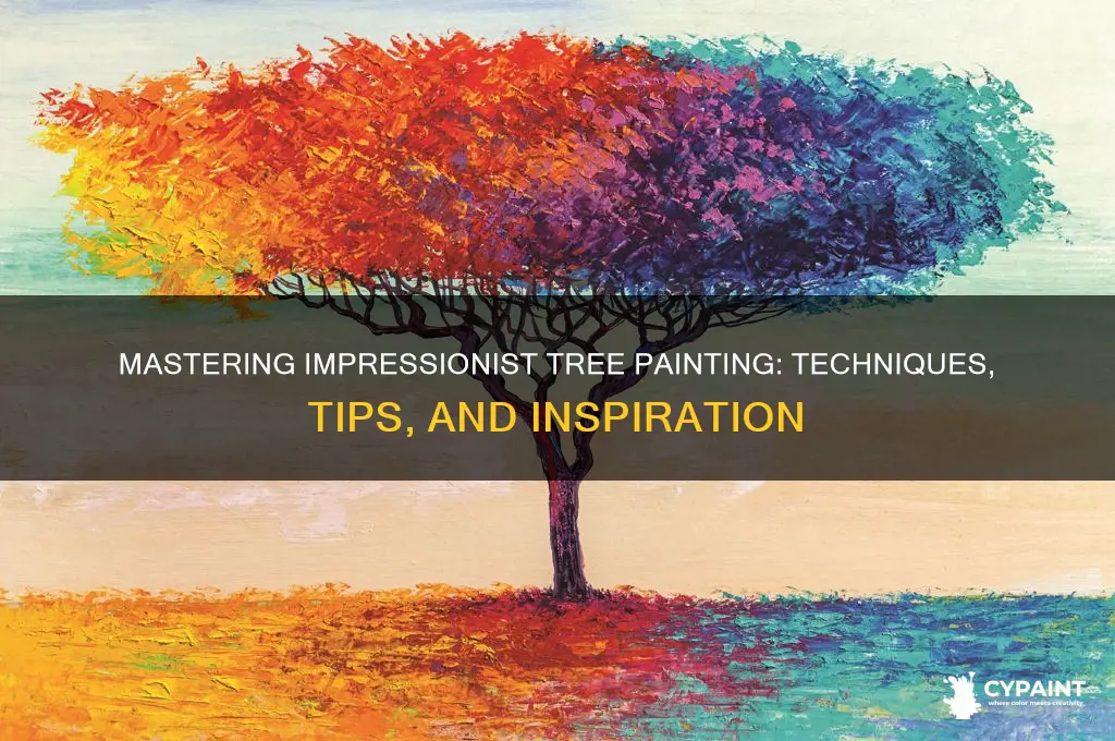 how ro paint trees in impresinism style