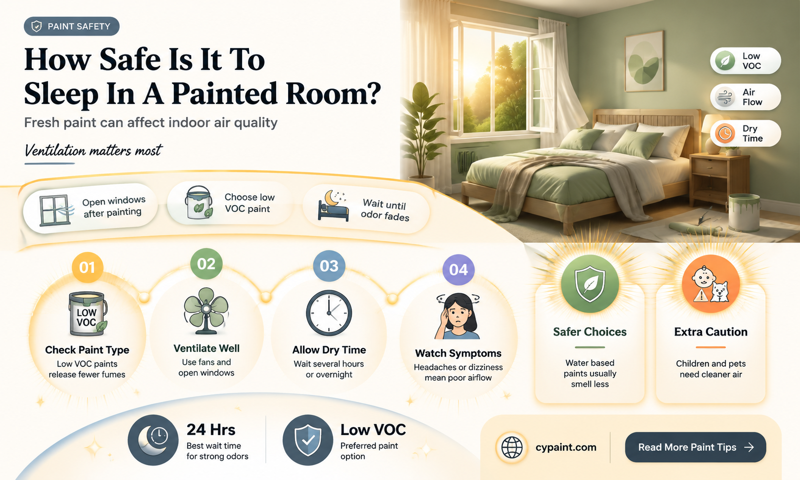 can you die from sleeping in a painted room