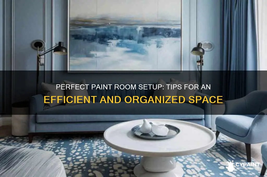 how should a paint room be set up