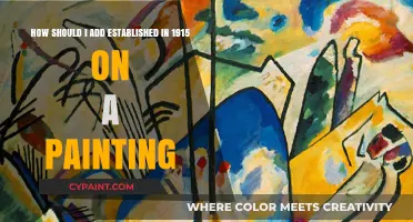 Incorporating 'Established in 1915' into Your Painting: A Timeless Touch
