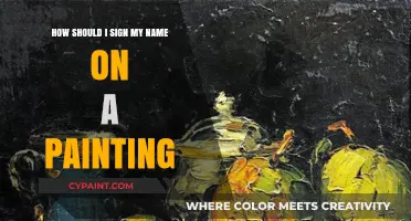 Signing Your Name on Art: Where, When, and How?