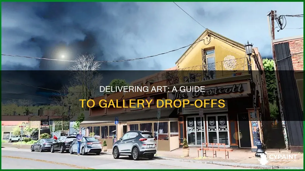 how should one drop off paintings at a gallery