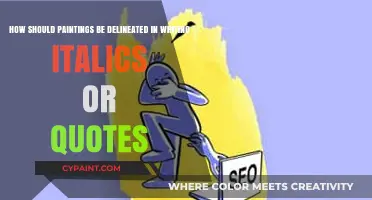Italicize or Quote? The Art of Describing Paintings in Writing