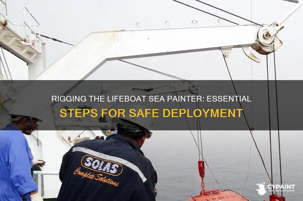 how should the lifeboat sea painter be rigged