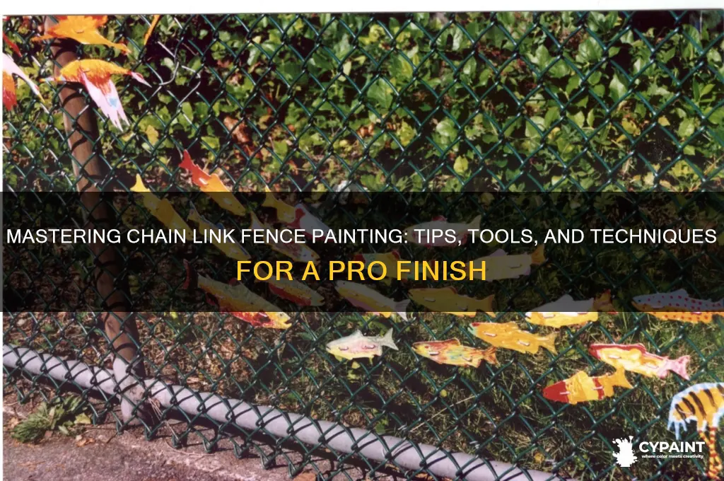how should ypu paint a chain link fencwe