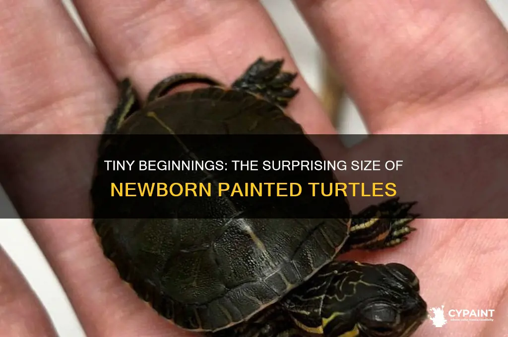 how small are painted turtles when they hatch