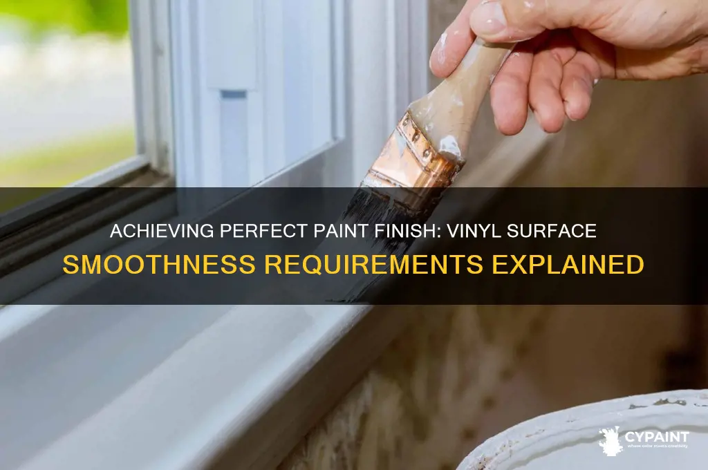 how smooth must vinly be to paint