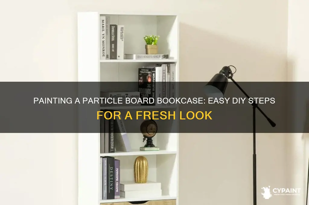 how so you paint a partical boatd bookcase