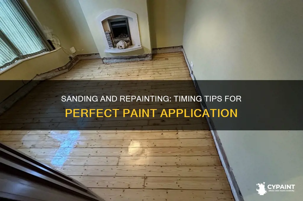 how soo after paint can i sand and pai t
