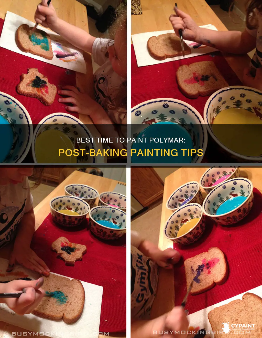 how soon after baking polymar can you paint it