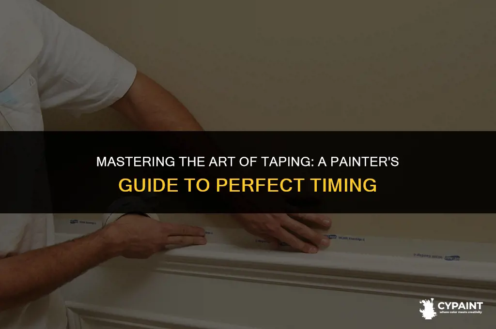 how soon after painting can you apply tape
