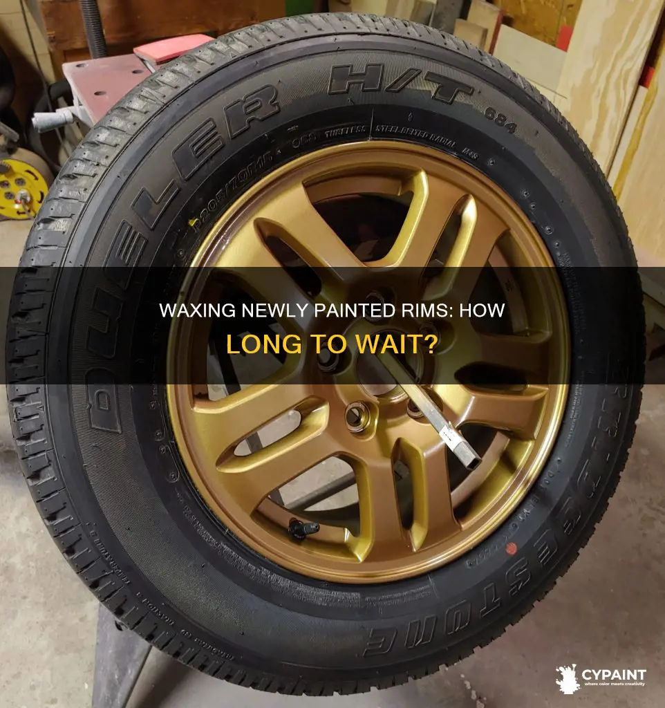 how soon after painting rims can i wax them
