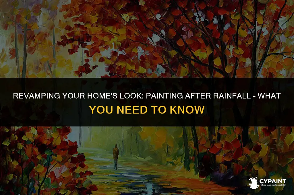 how soon after rain can you paint exterior